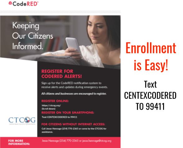 Text Code Red Enrollment