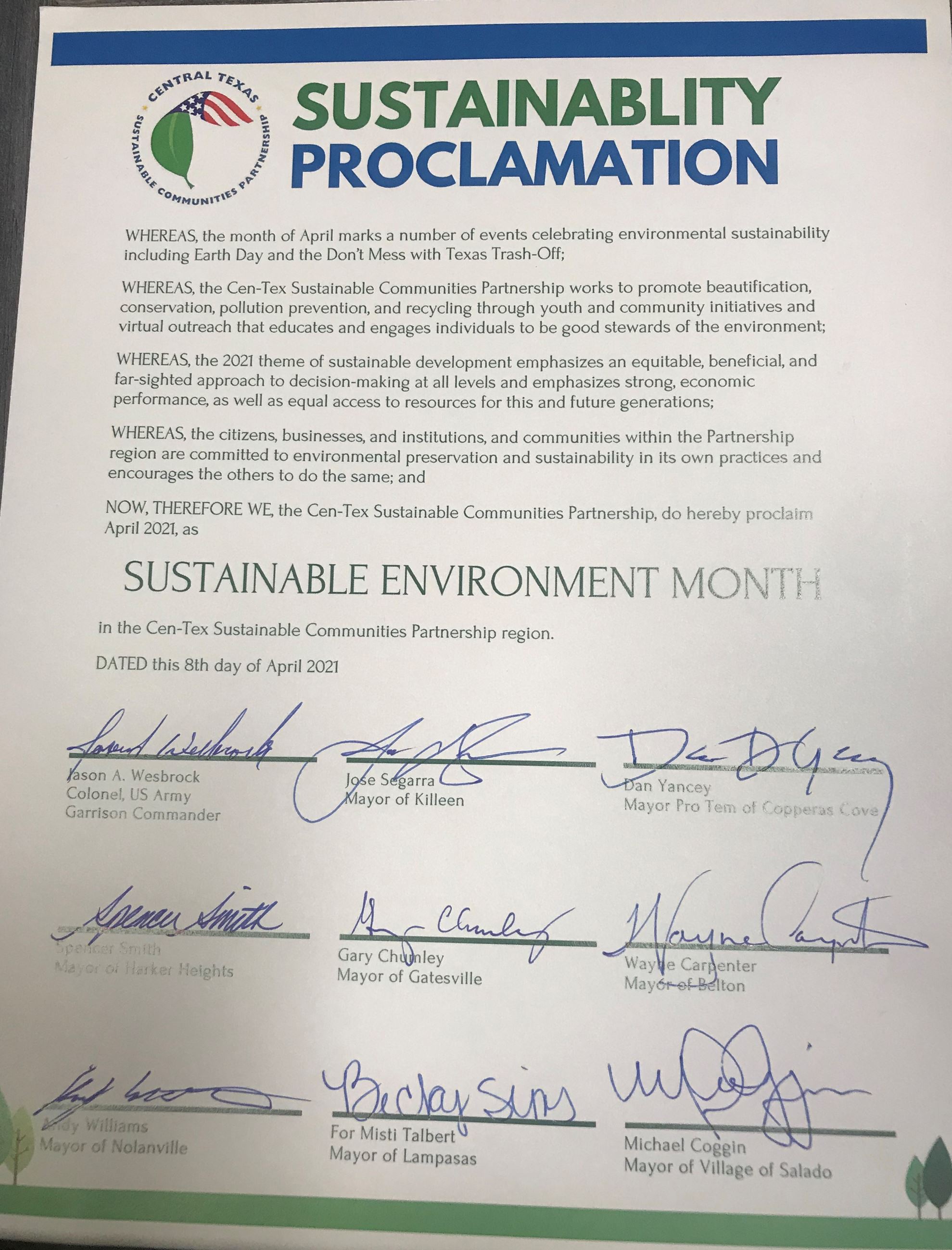 Cen-tex Sustainable Communities Partnership Meeting 7